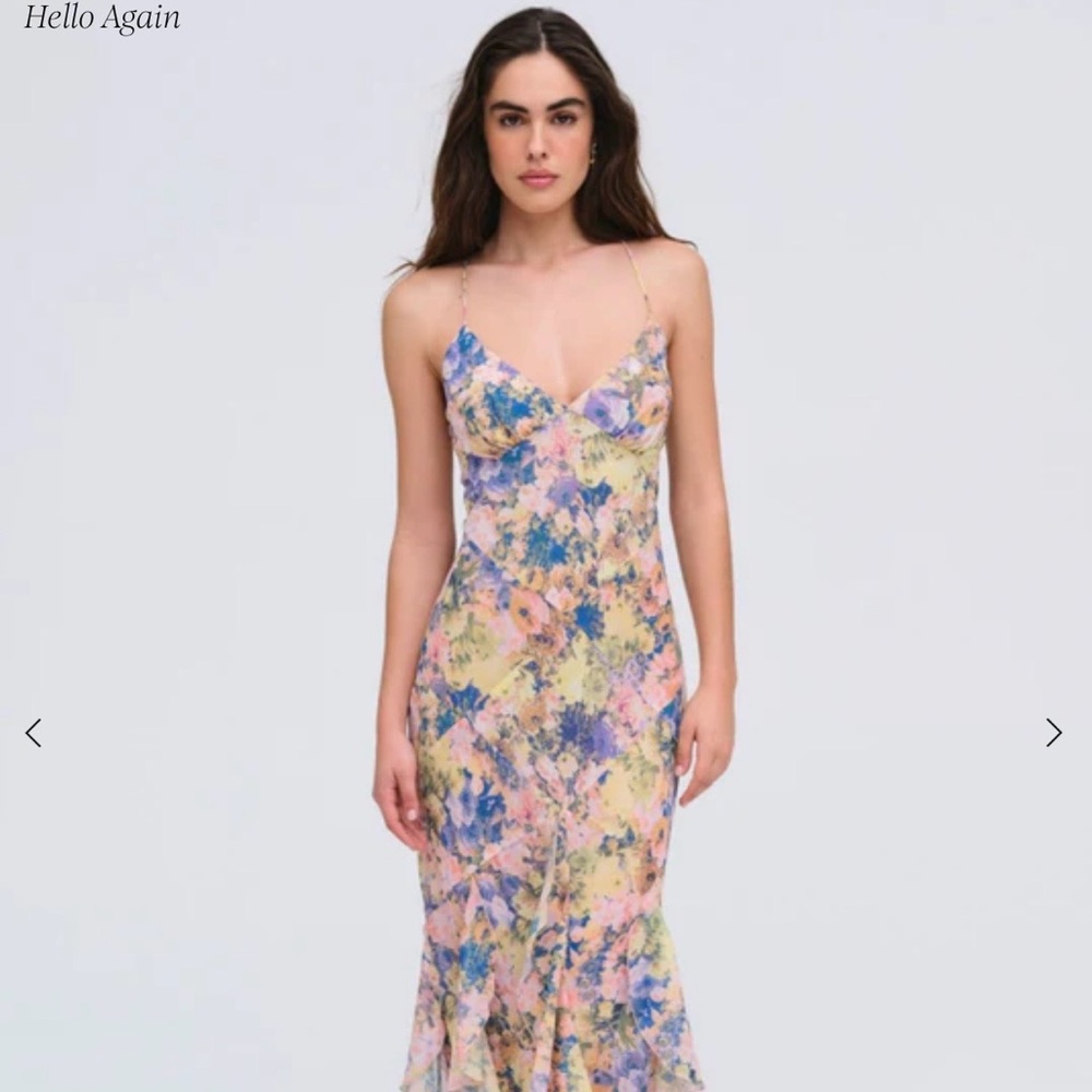 For Love and Lemons Elea Maxi Dress, M